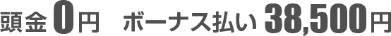 頭金0円 ボーナス払い35,000円